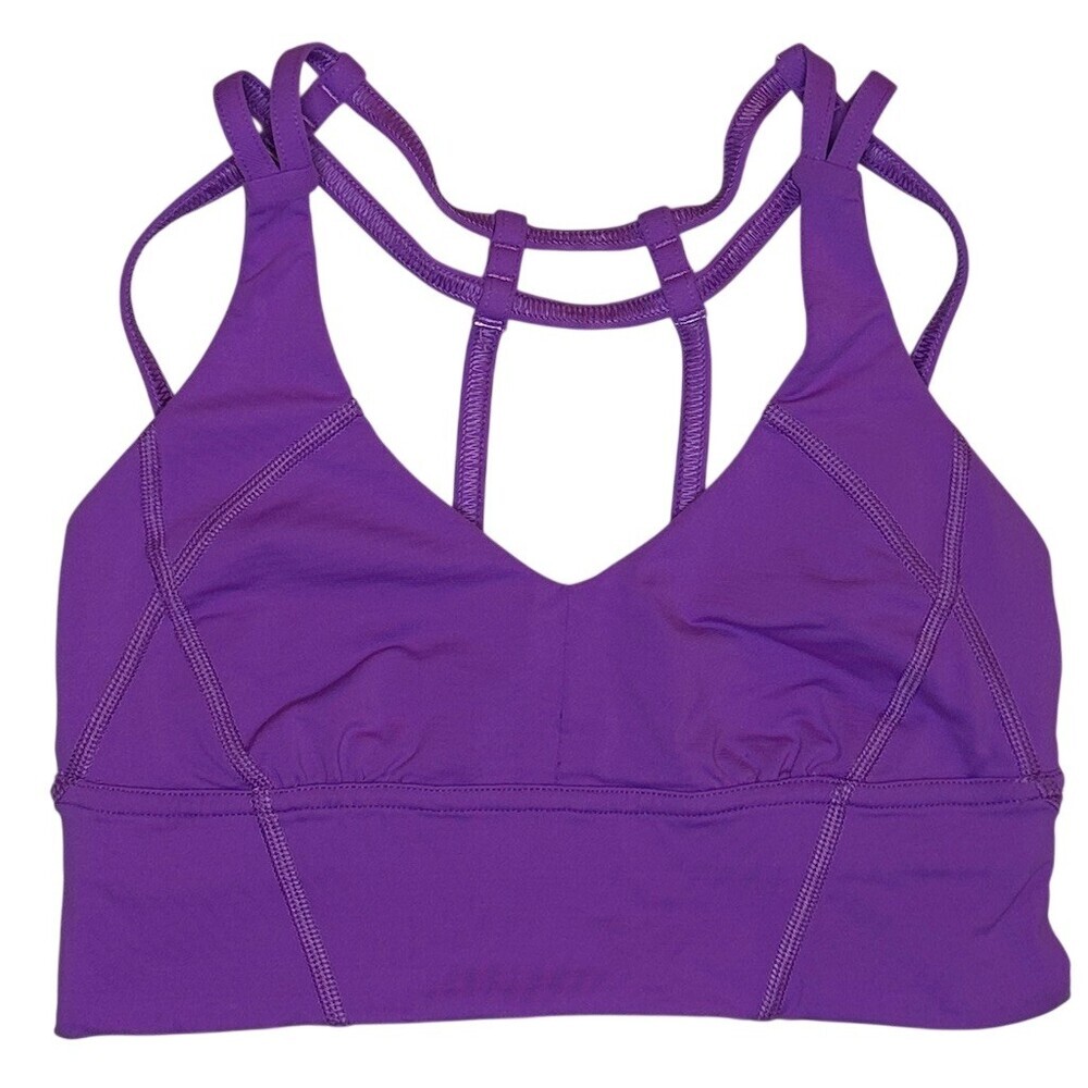 Lululemon As You Like Bra  Size 2  Moonlit Magenta  Strappy Crossback Sports Bra